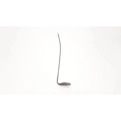 A sleek metallic codman 8509n surgical tool with curved shaft and textured face for precise medical use