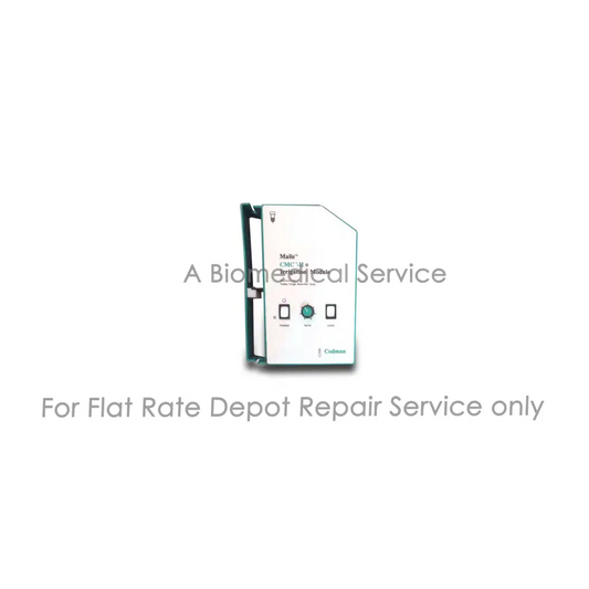 White and green codman malis cmc-8a medical equipment verification module with digital display for repair service use
