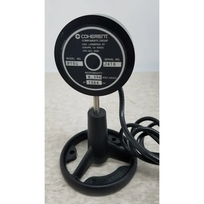 Black coherent labmaster+ laser power meter with circular dial and cable for precise laser power measurement