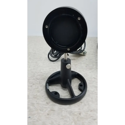 Black circular webcam on adjustable stand with three-legged base for coherent labmaster plus laser power meter sensor use