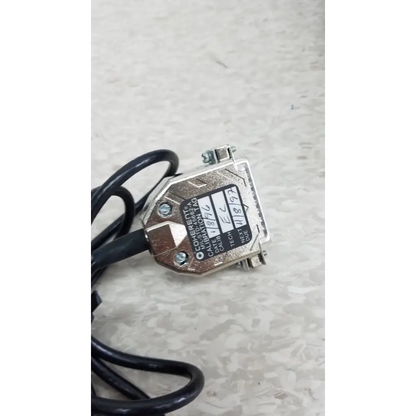 Silver metallic comberta vibration transducer with black cable and engraved labeling for coherent labmaster+ laser power meter