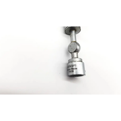 Silver metallic articulated joint with engraved concept swiss made 7508 on concept 7509 cannula da54-9 da54-56 base
