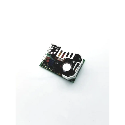 Black and silver condor f class f3 bbdg5-5 circuit board with circular component heat sink fins and green printed wiring