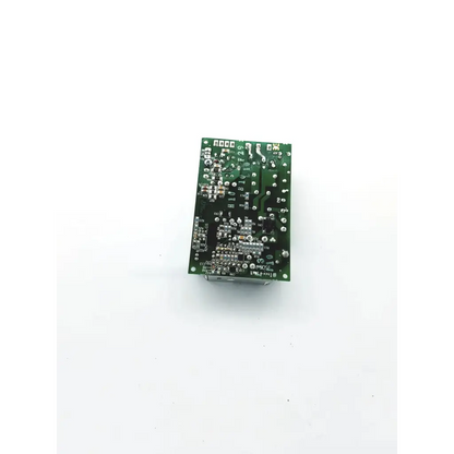 Green rectangular circuit board with silver solder points and components for condor f class class f3 bbdg5-5 22523sm