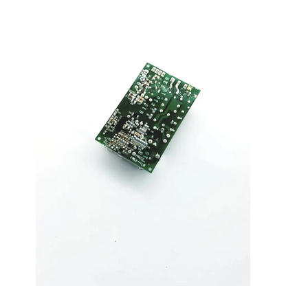 Green rectangular circuit board with silver soldered components and printed text for condor f class f3 bbdg5-5 22523sm