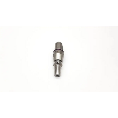 Silver metallic mechanical connector with cylindrical body and threaded sections for conmed hall powerpro trinkle ao pro2029