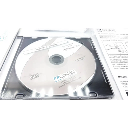 Silver conmed hyfrecator training cd in clear case for desiccator unit with push pencil handpiece 2006 model