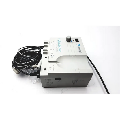 White conmed hyfrecator 2000 esu high-frequency desiccator medical device with power cord black cables and gray knob