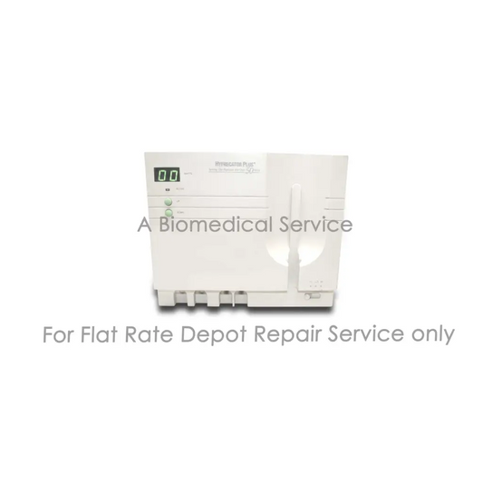 White dental autoclave with digital display and control panel for conmed hyfrecator plus repair service medical equipment