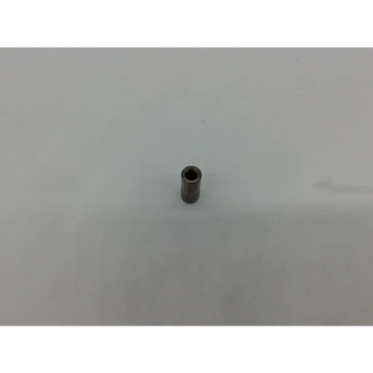 Conmed linvatec 7451 xenon surgical light source cable fitting metal bushing with dark gray finish and threaded hole