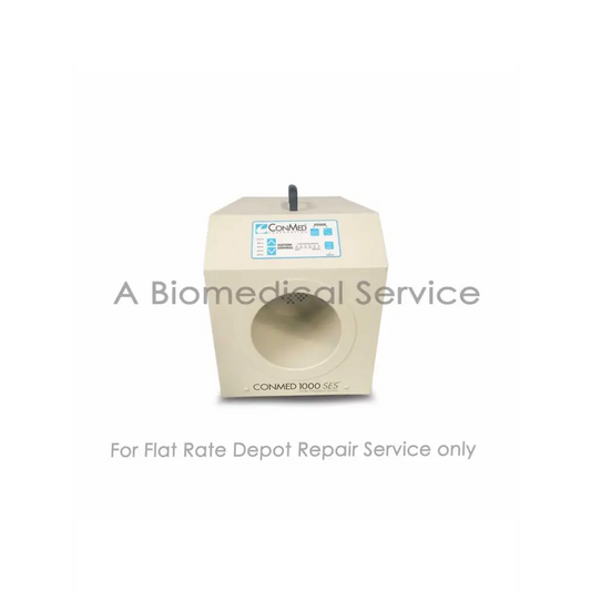 Cream-colored Conmed system 1000 SES centrifuge with circular opening and control panel for medical equipment repair service