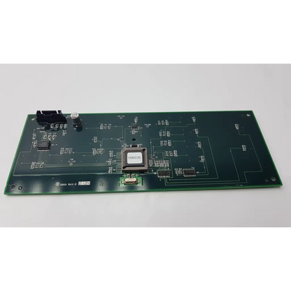 Green rectangular control interface circuit board pcb 140e51030 rev a with 540k00180 chip and electronic components