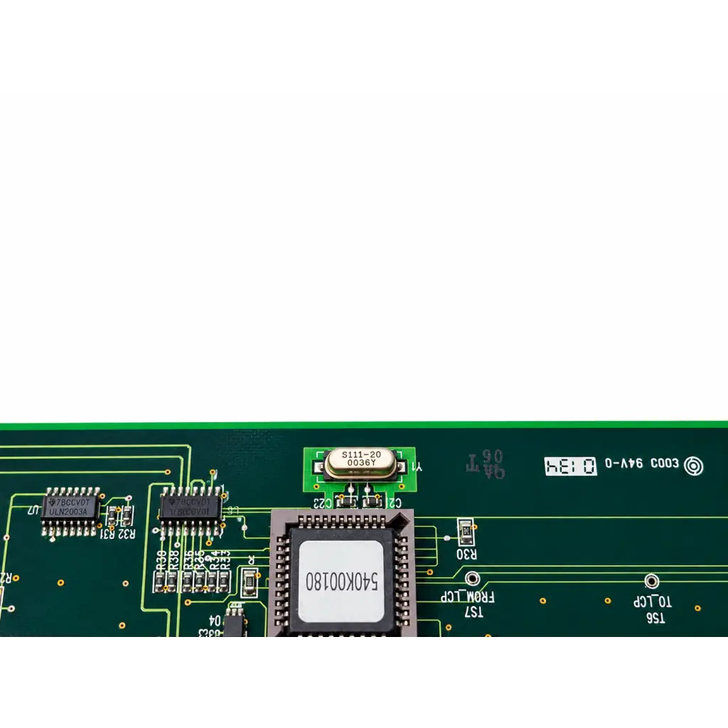 Green control interface circuit board pcb 140e51030 rev a with 540k00180 chip mounted electronic components