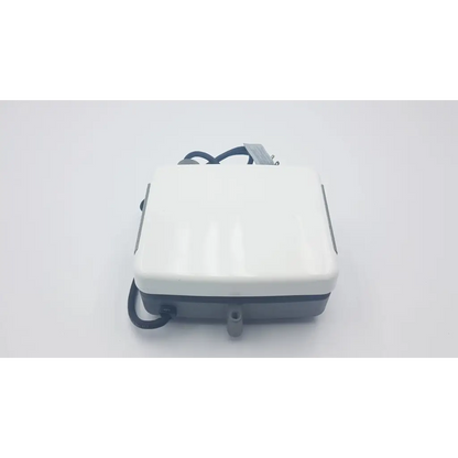 White and gray plastic aquarium air pump with black power cord for corning magnetic laboratory stirrer pc-310