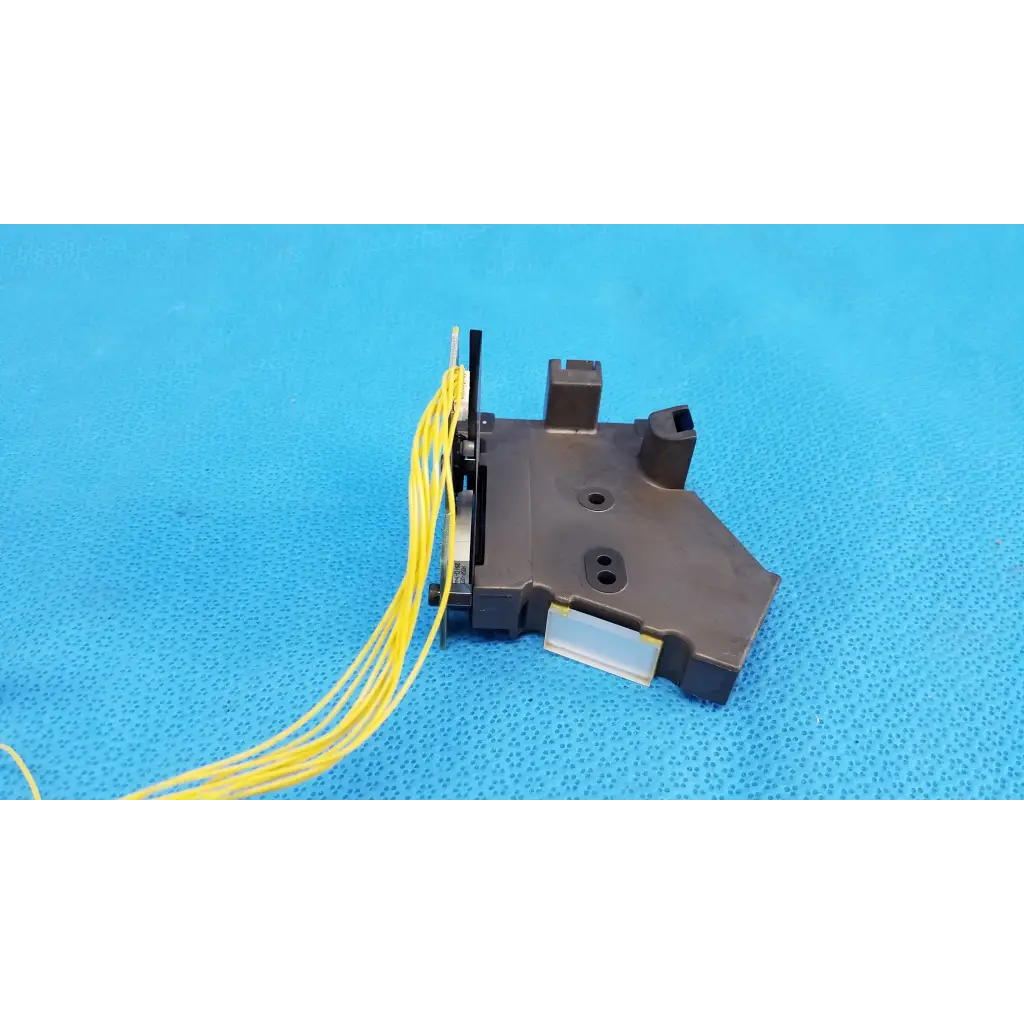 Black plastic optical sensor housing with yellow fiber optic cables for topcon trc-nw6s retinal camera