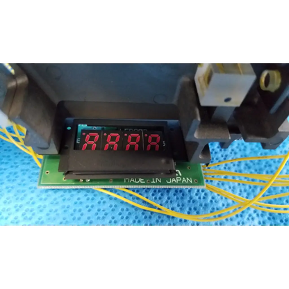 Black digital display with red numerals on green circuit board made in japan for topcon trc-nw6s optical sensor housing retinal camera