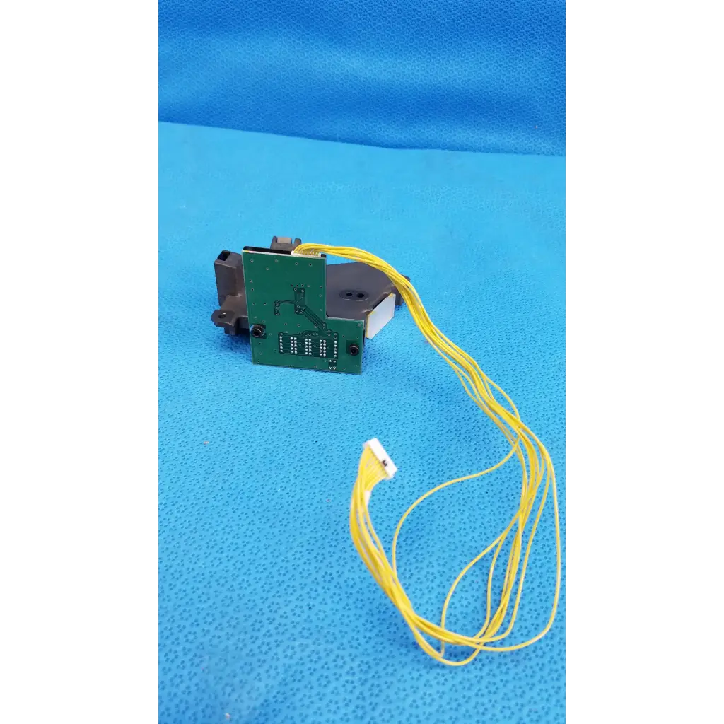 Green circuit board optical sensor housing with yellow wiring for topcon trc-nw6s retinal camera component