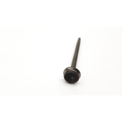 Black metal oil filler cap with threaded base and cylindrical stem for covidien 177792 versaport metal cannula
