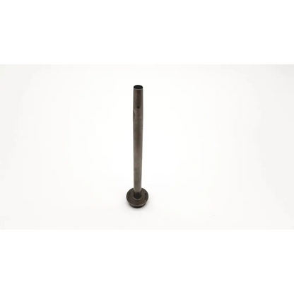 A sleek dark gray metallic versaport metal cannula pole with a circular base for surgical use