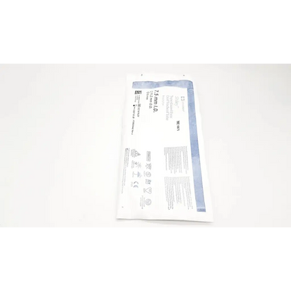 A sterile white and blue packaged 20mm x 35mm self-adhesive skin graft in covidien shiley evac trachtubes 7.0 mm