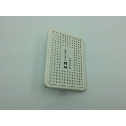 White perforated plastic covidien surgical sonicision device displayed in a covidien surgical sonicision reusable case