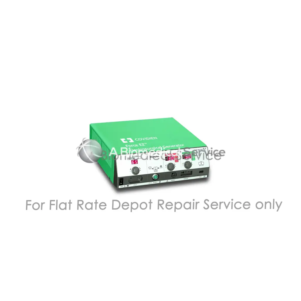 Green and white covidien valleylab force ez electro surgical unit with digital displays and knobs for medical equipment repair service