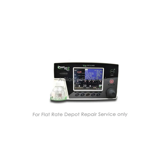 Black criticare poet iq2 8500q medical equipment with digital vital signs display and oxygen reservoir for repair service