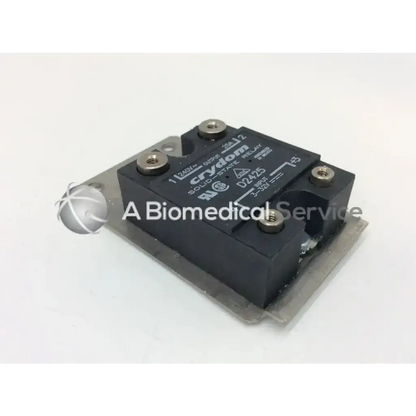 Crydom d2425 solid-state relay 25a 240vac black with silver screws and metallic base plate for electrical control