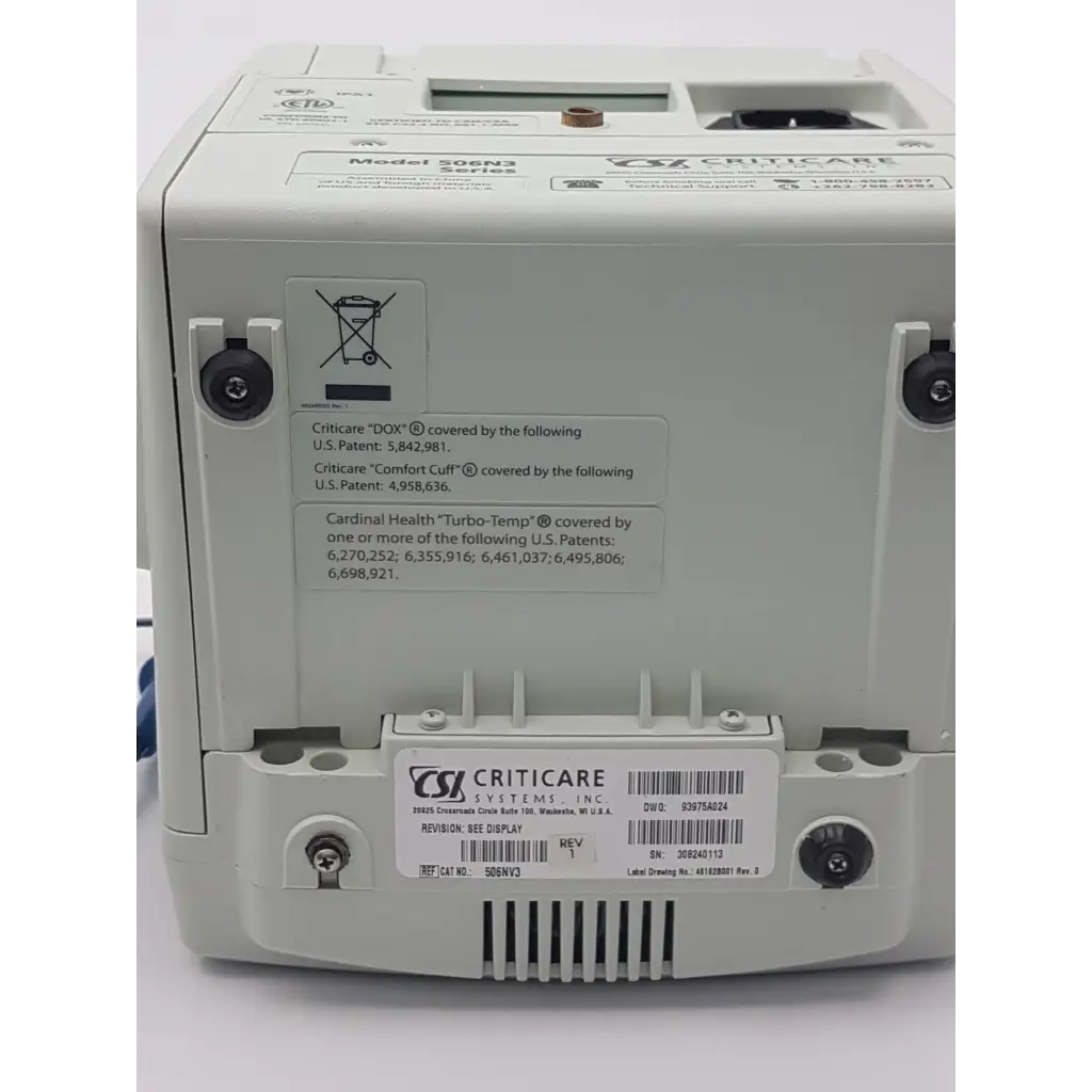 Load image into Gallery viewer, CSI Criticare 506N3 Series Comfort Cuff Patient Monitor