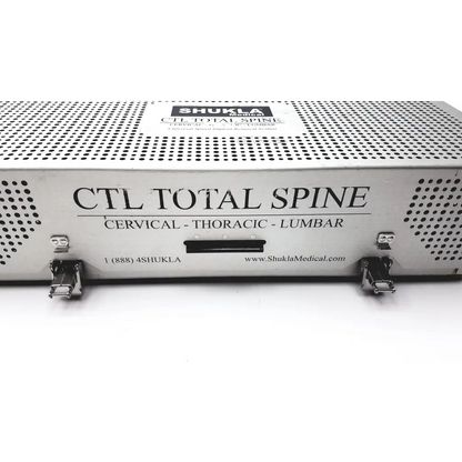 Silver metallic ctl total spin medical device with perforated casing by shukla medical ref mks1031 missing pieces item 313
