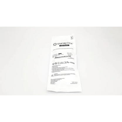 White paper package of curaplex eye guard adult adhesive medical device for eye protection use