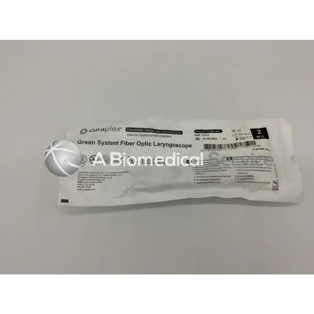 Curaplex Green System Fiber Optic Laryngoscope MIL 2