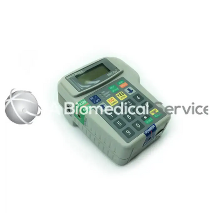 Gray handheld curlin medical 2000 plus infusion pump with small screen and colorful function buttons for precise plus infusion