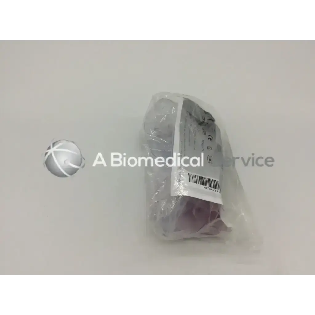 Packaged cysto-aid urine collection device v390 wrapped in clear plastic with white label and barcode for sterile use