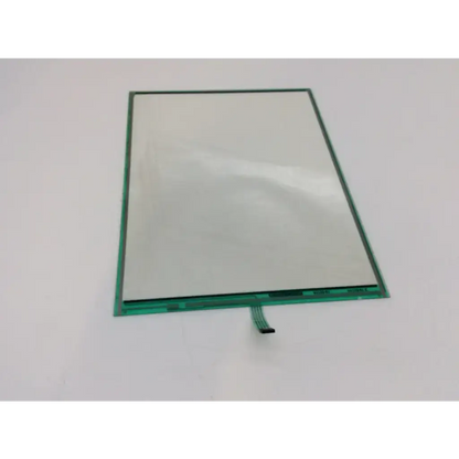 Rectangular touchscreen panel with green border and flexible ribbon cable for danielson h1733-01 touchpad use
