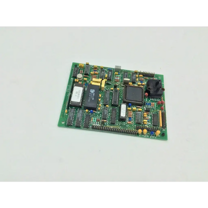 Datascope 0670-00-0375 controller green printed circuit board with black ics yellow and red resistors mounted components