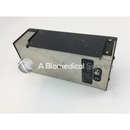 Silver metallic datex ohmeda electrical box risk class 2g with black top panel and side-mounted ports