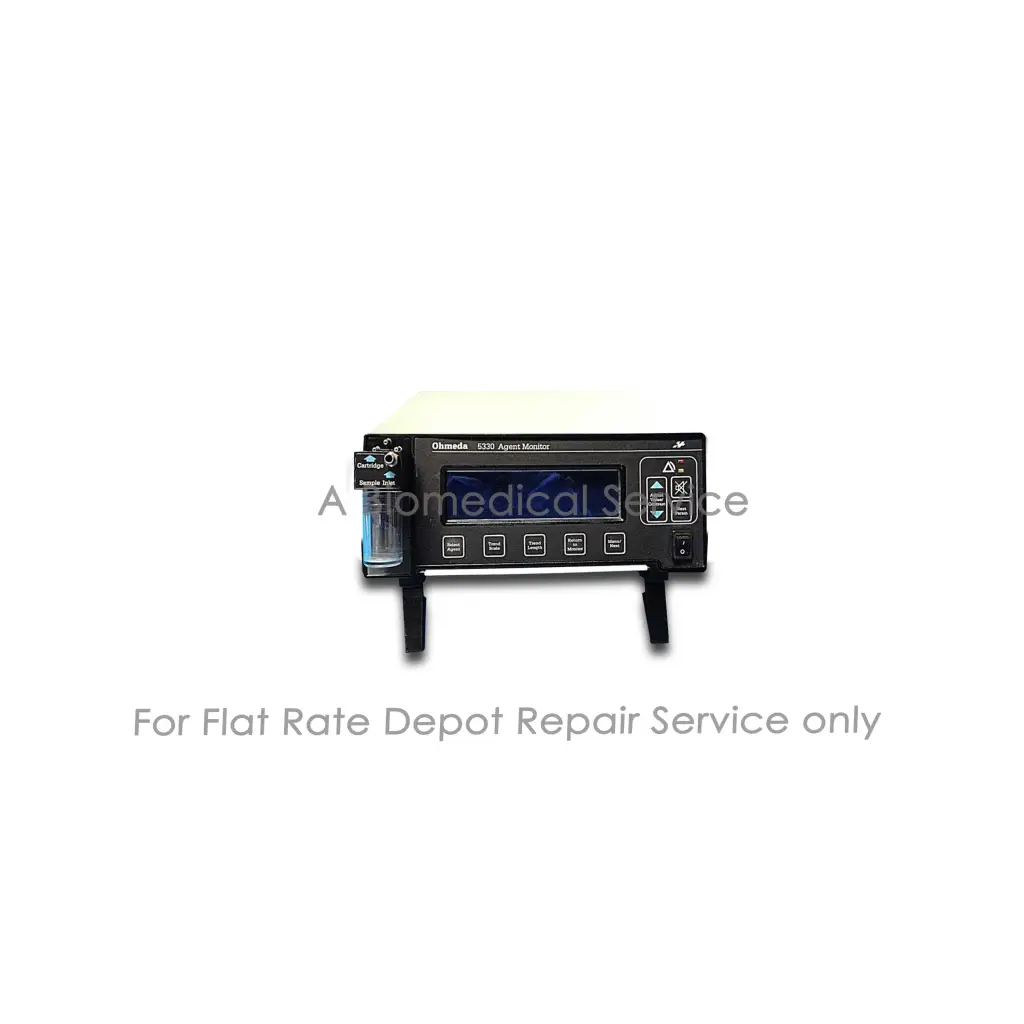 Black oxymeda 9300 apgar monitor with digital display and buttons for datex-ohmeda 5330 repair service flat-rate repair medical equipment