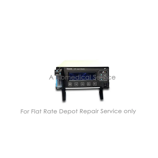 Black oxymeda 9300 apgar monitor with digital display and buttons for datex-ohmeda 5330 repair service flat-rate repair medical equipment