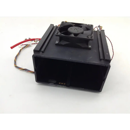 Black rectangular electronic cooling unit with fan and wires for datex ohmeda adu s5 anesthesia machine parts
