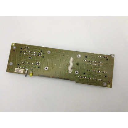 Green datex ohmeda s-5 module mother board with silver solder points and electronic components on circuit board