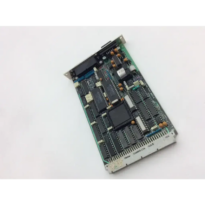 Green circuit board with black integrated circuits and brown capacitors for ohmeda s5 monitor fc4f video display board