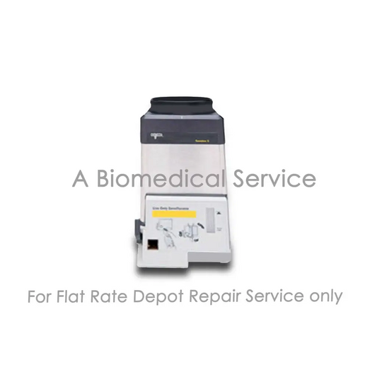 A sleek white and gray cepheid xpert xpress 5 medical equipment with black top for Datex Ohmeda TEC 5 flat-rate repair service
