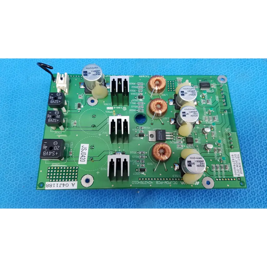 Green main power circuit board with capacitors and integrated circuits for topcon trc-nw6sf retinal camera