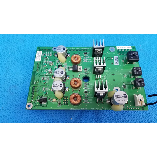 Green main power circuit board with copper coils capacitors and heat sinks for topcon retinal camera model trc-nw6sf