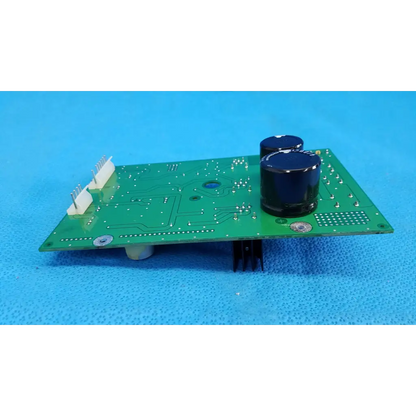 Green main power circuit board with black capacitors and white connectors for topcon trc-nw6sf retinal camera