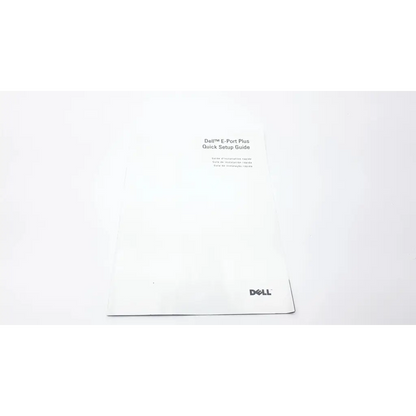 White dell advanced e-port ii pr02x replicator quick setup guide booklet with black text and logo for pr02x replicator