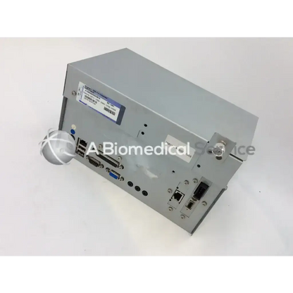 Gray metallic dell b23-03691 x08 pro embedded industrial computer server unit with multiple ports and side label