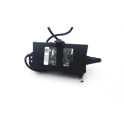 Black dell da130pe1-00 acdc adapter laptop power charger with coiled cable and power plug for 19.5v laptop power
