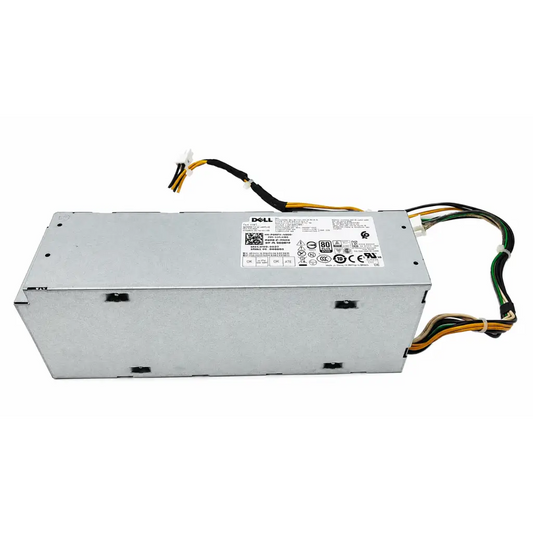 Dell l240es-00 silver switching power supply with multiple colored cables extending from its sides